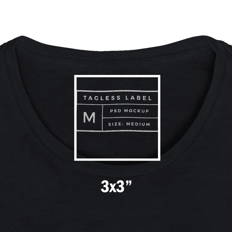 Full Color Transfer Neck Label / Tag  Thumbnail